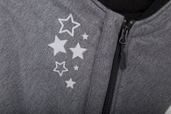 CuddleCo Comfi-Extreme, Gyapjú gyapjúkabát, 90x50cm, szürke melange / fekete, csillagok
