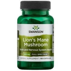 Swanson Teljes spektrumú oroszlánsörény gomba, 500 mg, 60 kapszula