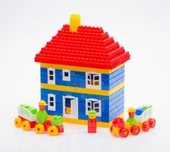 Aga DIPLO 3D építőipari műanyag blokkok gyerekeknek 233 db