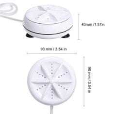 HOME & MARKER® Hordozható mini mosógép. automata mosógép kézi mosógép kivitelben, USB-s energiatakarékos mosógép (1 darab) | TURBOWASH