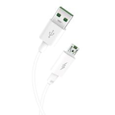 TKG Kábel: XO NB119 - USB / MicroUSB kábel, (5A) 1m, fehér