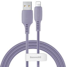 TKG Kábel: Baseus CALDC-05 - USB / Lightning lila kábel, 2,4A 1,2 m
