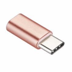 TKG Adapter: MicroUSB - Type-C (USB-C) rose gold adapter