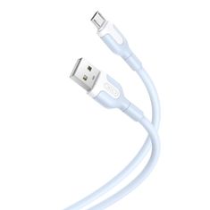 TKG Kábel: XO NB212 - USB / MicroUSB kék kábel 1m, 2,1A