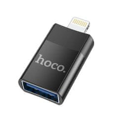 TKG Adapter: HOCO UA17 - USB / Ligjtning adapter fekete (OTG)