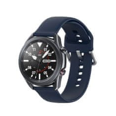 TKG Samsung Galaxy Watch 3 (45 mm) okosóra szíj - kék szilikon szíj