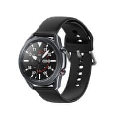 TKG Huawei Watch GT 3 Pro (46 mm) okosóra szíj - fekete szilikon szíj