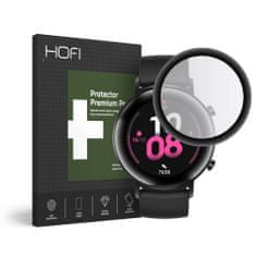 TKG Huawei Watch GT 2 / Watch GT 2 Sport- okosóra fólia (42 mm) - flexibilis fólia, fekete kerettel
