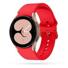 TKG Samsung Galaxy Watch 5 / 5 Pro (40 / 44 / 45 mm) okosóra szíj - piros szilikon szíj
