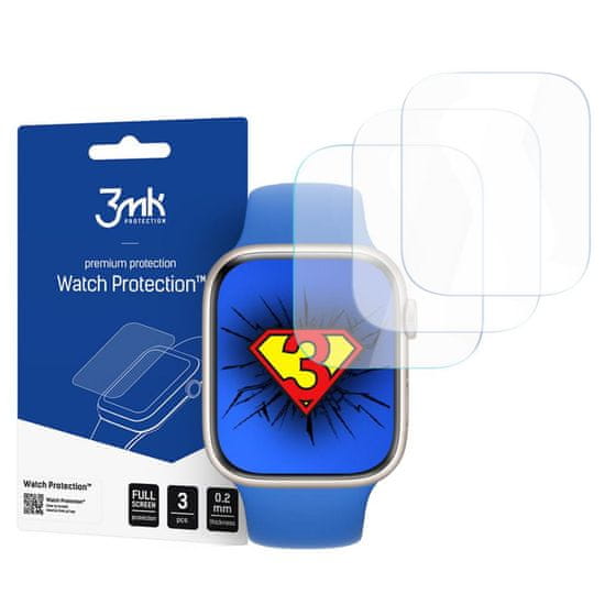 TKG Védőfólia Apple Watch SE 2022 (44 mm) - 3MK okosóra flexi védőfólia (3db)
