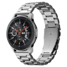 TKG Samsung Galaxy Watch 3 (45 mm) okosóra fémszíj - Spigen Modern Fit ezüst fémszíj (22 mm szíj szélesség)