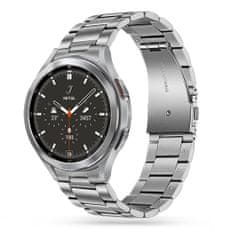 TKG Samsung Galaxy Watch 4 (40 / 42 / 44 / 46 mm) okosóra fémszíj - ezüst fémszíj