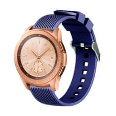 TKG Samsung Galaxy Watch 5 / 5 Pro (40 / 44 / 45 mm) okosóra szíj - DEVIA Deluxe kék szilikon szíj (20 mm szíj szélesség)