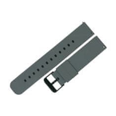 TKG Samsung Galaxy Watch 4 (40 / 42 / 44 / 46 mm) okosóra szíj - Strap One szürke szilikon szíj (szíj szélesség: 20 mm)