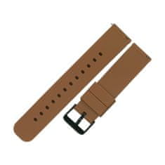 TKG Samsung Galaxy Watch 4 (40 / 42 / 44 / 46 mm) okosóra szíj - Strap One barna szilikon szíj (szíj szélesség: 20 mm)