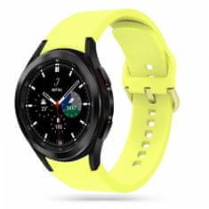 TKG Samsung Galaxy Watch6 / Watch6 Classic okosóra szíj - sárga szilikon szíj