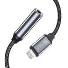 Tech-protect Ultraboost adapter Lightning / 3.5mm mini jack, fekete