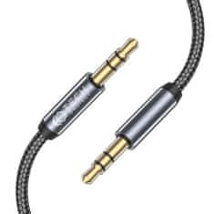 Tech-protect Ultraboost audio kábel 3.5mm mini jack 1.5m, fekete