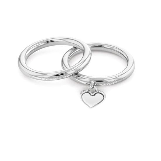 Calvin Klein Romantikus acél gyűrű készlet Captivate 35000328