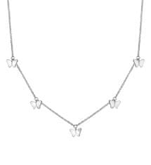 Hot Diamonds Bájos ezüst nyaklánc pillangókkal Flutter DN168/9 (Méret 40-45 cm)