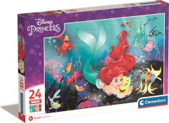 Clementoni Rejtvény Disney hercegnők: A kis hableány MAXI 24 db