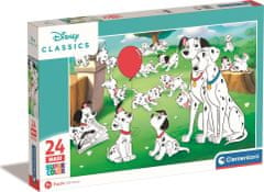 Clementoni Disney puzzle: 101 dalmát MAXI 24 db