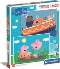 Clementoni Puzzle Pig Pepin 2x20 db