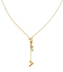 Calvin Klein Bájos aranyozott nyaklánc kristállyal 35000232