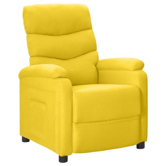 Vidaxl mustársárga szövet dönthető fotel 342711