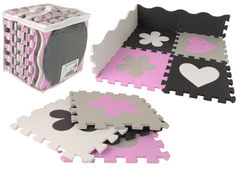 Lean-toys Oktatási habszőnyeg EVA puzzle babáknak 25 db