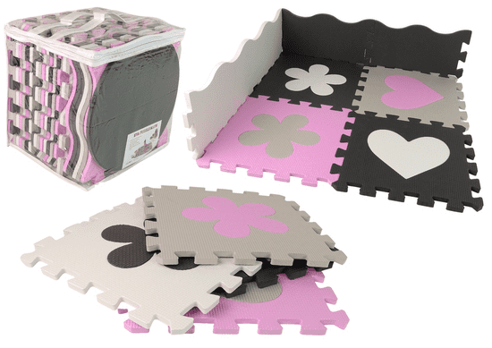 Lean-toys Oktatási habszőnyeg EVA puzzle babáknak 25 db