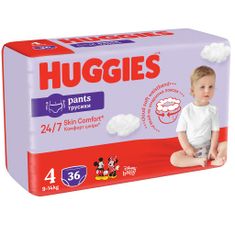 Huggies HUGGIES Pants eldobható pelenkázó bugyi 4 (9-14 kg) 36 db