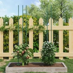 Greatstore 30 db zöld acél kerti növénykaró 180 cm