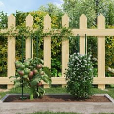 Greatstore 30 db zöld acél kerti növénykaró 60 cm
