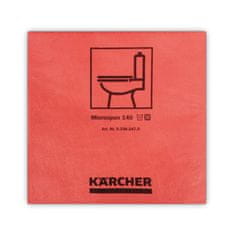 Kärcher Mikroszálas kendő, piros, 37,5x38 cm