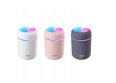 RAMIZ Mini ultrahangos világítós párásító, diffúzór - rózsaszín 300ml