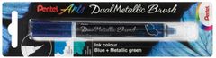 Pentel Dual Metallic Brush ecsetes filctoll - kék
