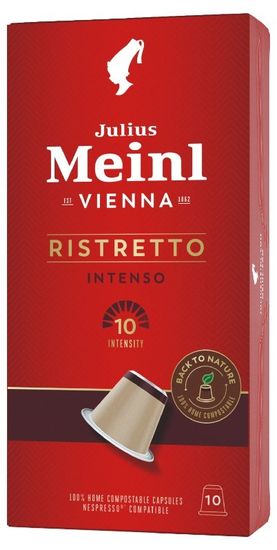 Julius Meinl komposztálható kávékapszula Ristretto Intenso, 10db