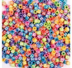 PLAYBOX színes gyöngyök 7 x 7 mm-es betűkkel 300 db