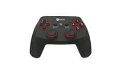 C-Tech Gamepad Khort PC/PS3/Androidhoz, 2x analóg, X-bemenet, rezgés, vezeték nélküli, USB