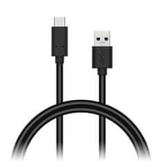 Connect IT Wirez USB C (C típus) - USB, áramáram akár 3A !,fekete, 1 m