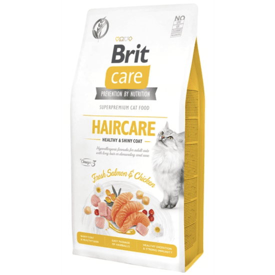 Brit Brit Care Cat Grain Free Haircare Healthy & Shiny macskaeledel 2 kg