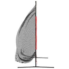 shumee hordozható fekete/piros poliészter baseballháló 215x107x216 cm