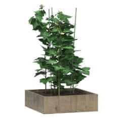 Greatstore 5 db zöld acél kerti növénytámasz 3 gyűrűvel 75 cm