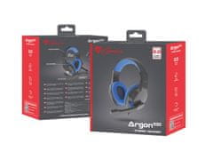 Genesis Argon 100, fekete-kék, 1x 4-pin jack csatlakozó, sztereó játék headset