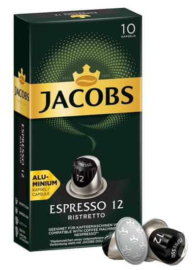 Jacobs Espresso Ristretto Intenzitás 12 - 10 db alumínium kapszula