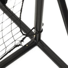 Greatstore fekete HDPE foci-visszapattanó háló 366 x 90 x 183 cm