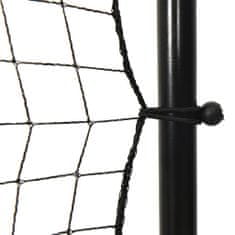 Greatstore fekete HDPE foci-visszapattanó háló 366 x 90 x 183 cm