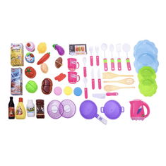 BB-Shop Interaktív gyermekkonyha hűtőszekrénnyel, rózsaszínű