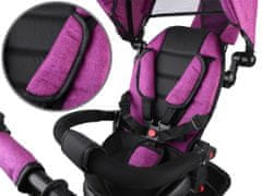 RAMIZ 3 az 1-ben gyermek tricikli rózaszín színben